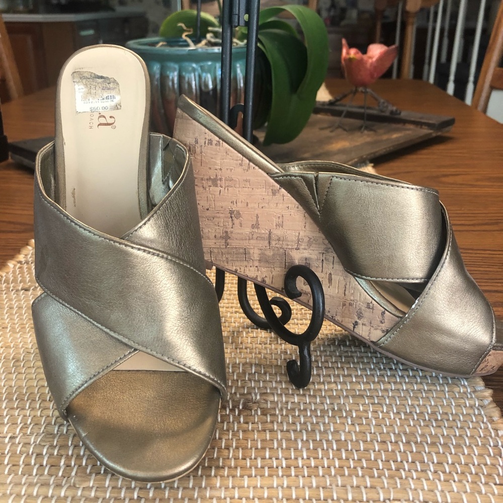 Bronze Cork Wedge by A. N. A. Size 8